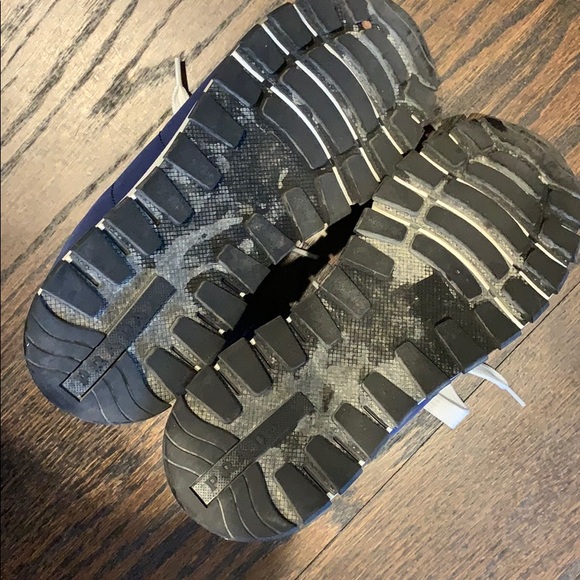 PRADA navy blue Nylon Logo sneakers size 40 limited edition! - Picture 7 of 11